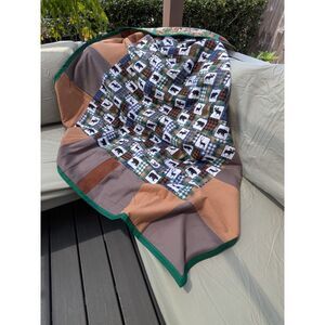 Woodland Animals Reversible Lightweight Quilt and Pillowcase Set 84 x 58 NEW